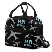 Thumbnail for Fly Be Free Black Designed Lunch Bags