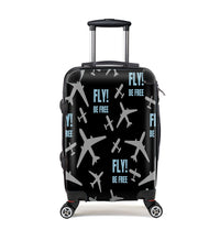 Thumbnail for Fly Be Free Black Designed Cabin Size Luggages