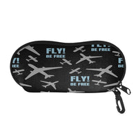 Thumbnail for Fly Be Free Black Designed Glasses Bag