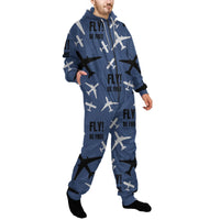 Thumbnail for Fly Be Free Blue Designed Jumpsuit for Men & Women