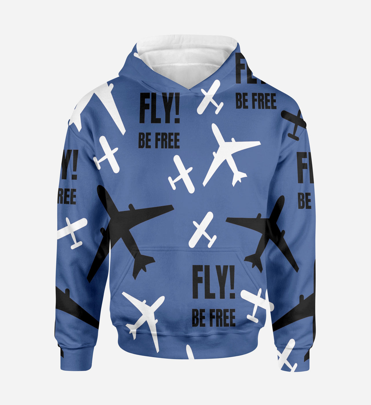 Fly Be Free Designed 3D Hoodies