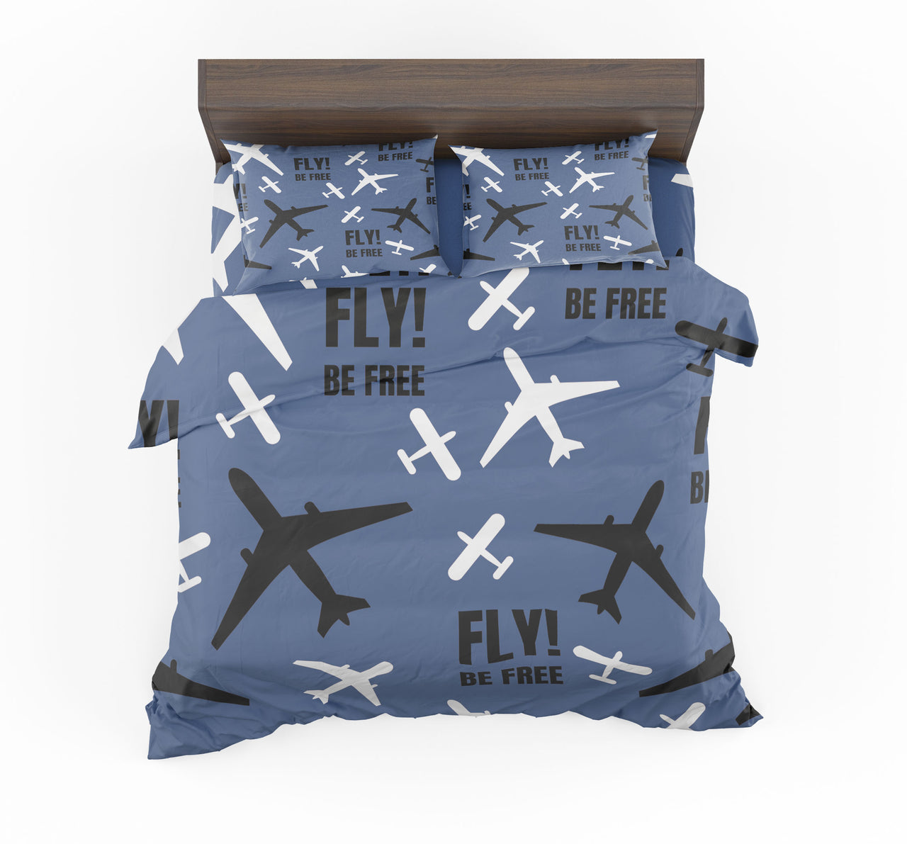 Fly Be Free Blue Designed Bedding Sets