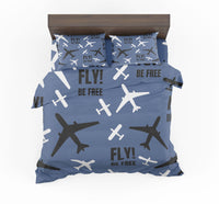 Thumbnail for Fly Be Free Blue Designed Bedding Sets