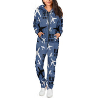 Thumbnail for Fly Be Free Blue Designed Jumpsuit for Men & Women