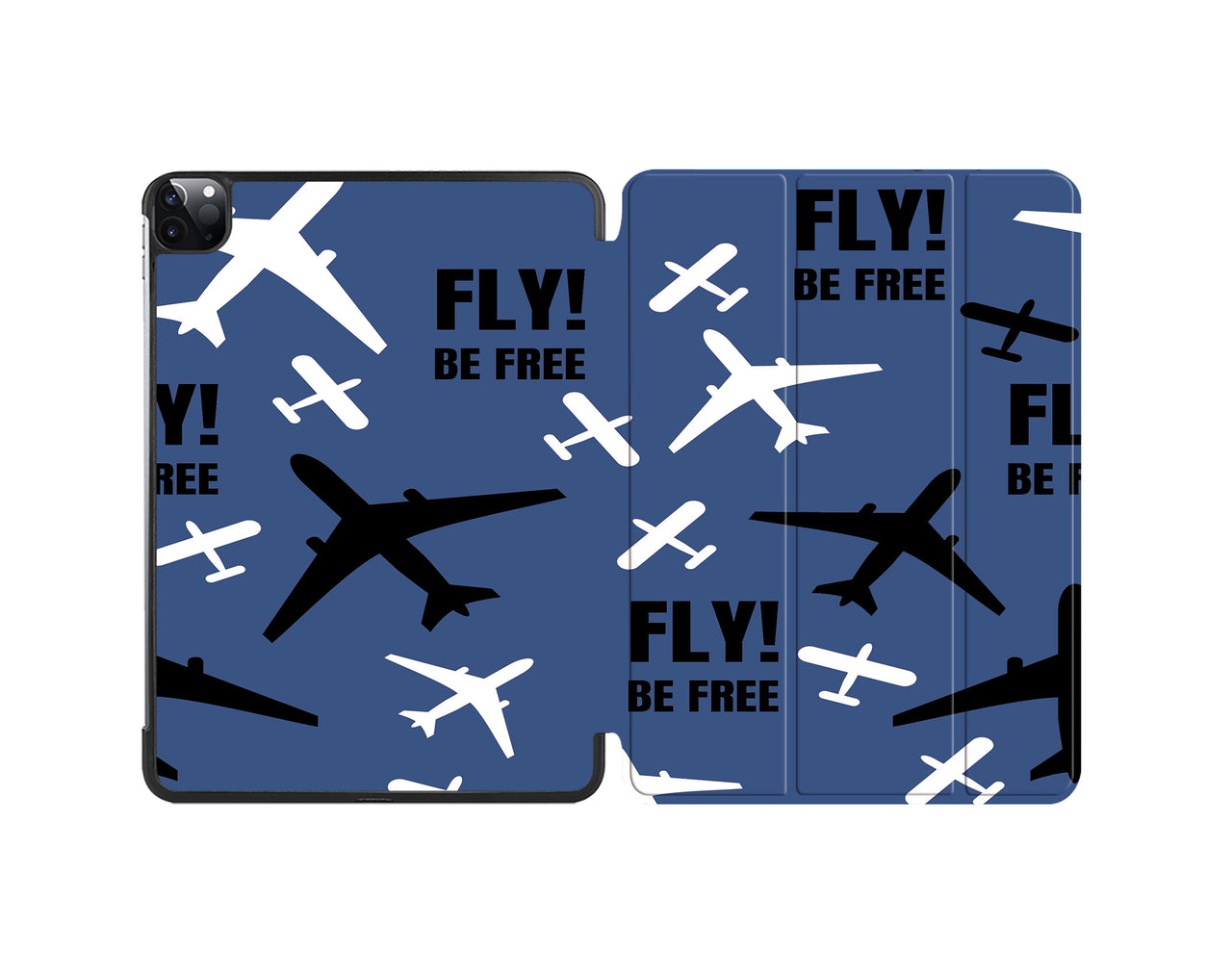 Fly Be Free Blue Designed iPad Cases