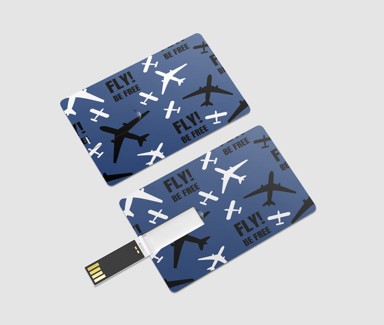 Fly Be Free Blue Designed USB Cards