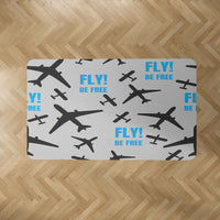 Thumbnail for Fly Be Free (Gray) Designed Carpet & Floor Mats
