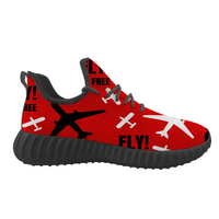 Thumbnail for Fly Be Free Red Designed Sport Sneakers & Shoes (WOMEN)