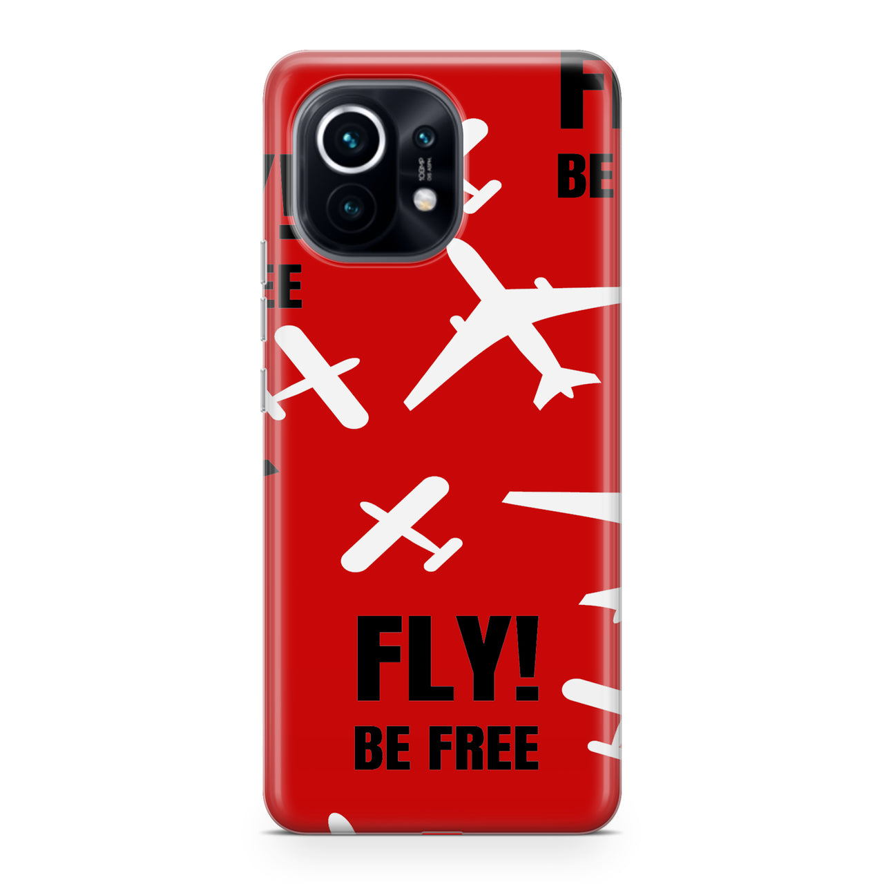 Fly Be Free Red Designed Xiaomi Cases