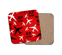 Thumbnail for Fly Be Free Red Designed Coasters