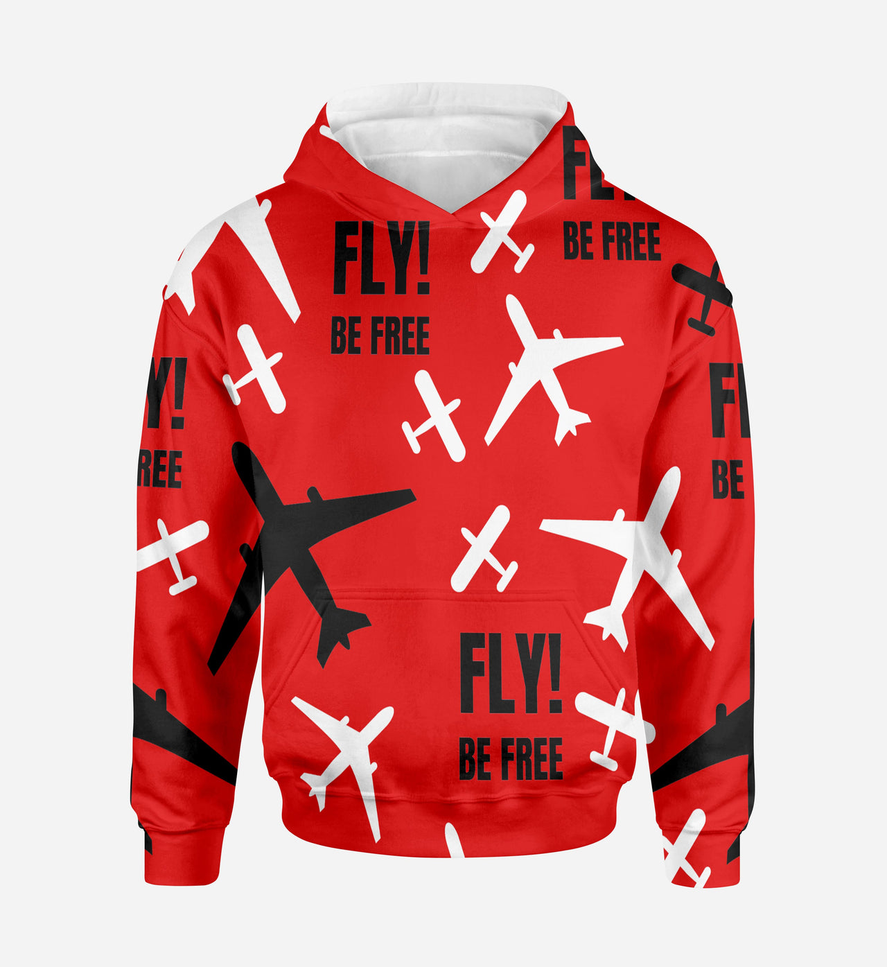 Fly Be Free Designed 3D Hoodies