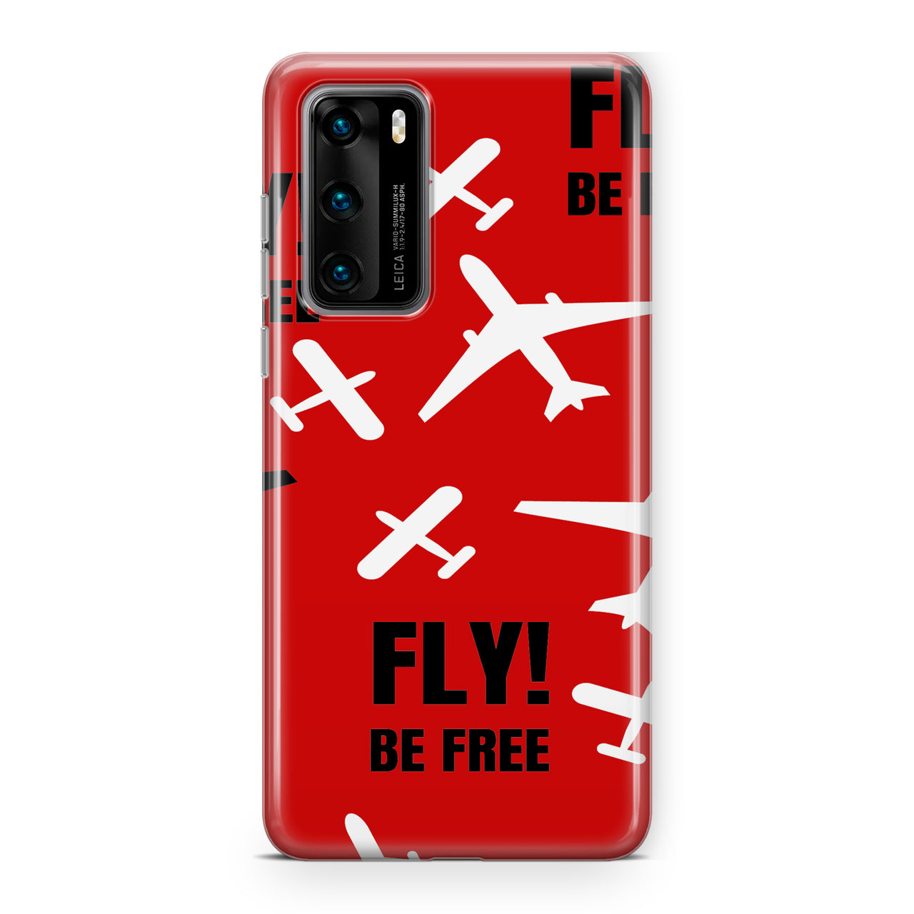 Fly Be Free Red Designed Huawei Cases