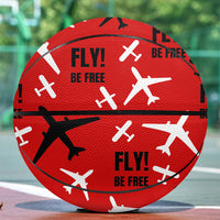 Thumbnail for Fly Be Free Red Designed Basketball