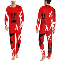 Thumbnail for Fly Be Free Red Designed Pijamas