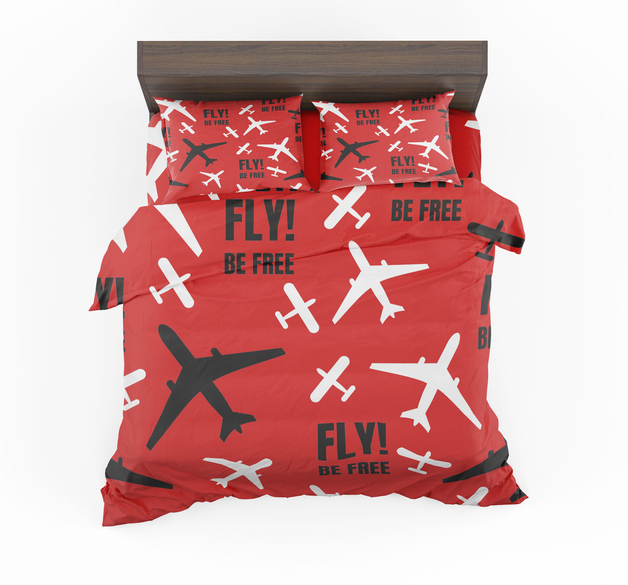 Fly Be Free Red Designed Bedding Sets