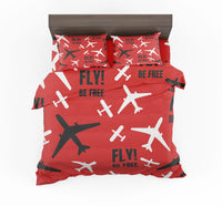 Thumbnail for Fly Be Free Red Designed Bedding Sets