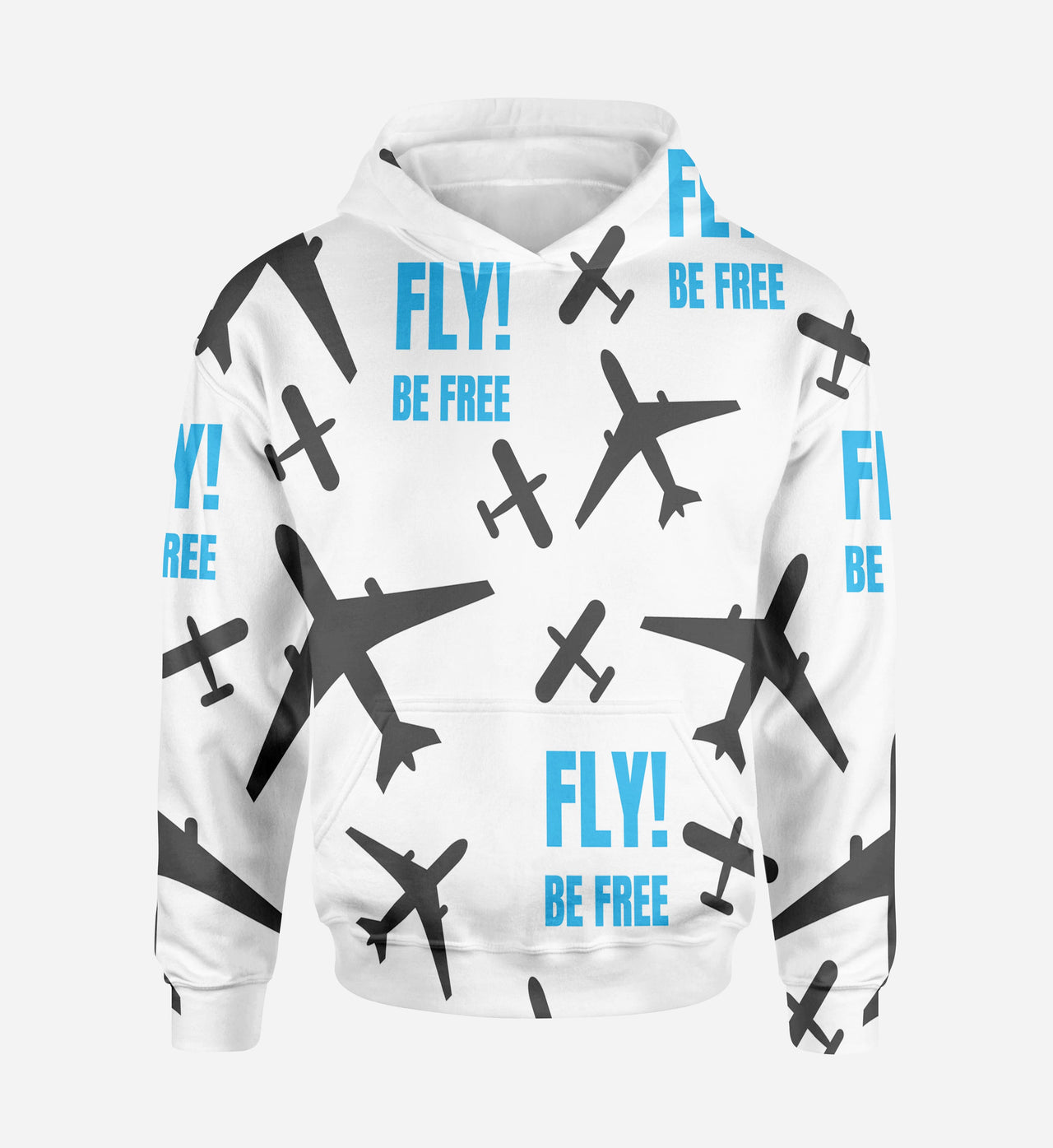 Fly Be Free Designed 3D Hoodies