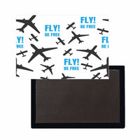 Thumbnail for Fly Be Free White Designed Magnets