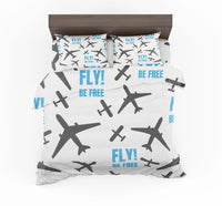 Thumbnail for Fly Be Free White Designed Bedding Sets