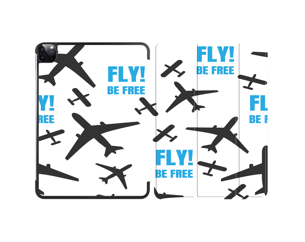 Fly Be Free White Designed iPad Cases