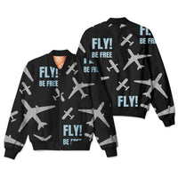 Thumbnail for Fly Be Free Designed 3D Pilot Bomber Jackets