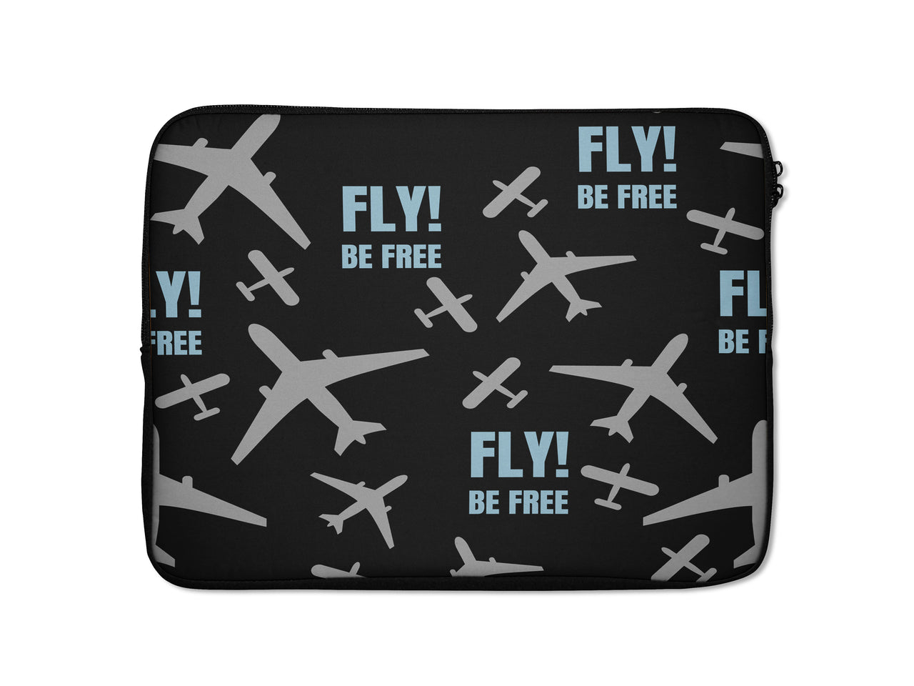 Fly Be Free Black Designed Laptop & Tablet Cases