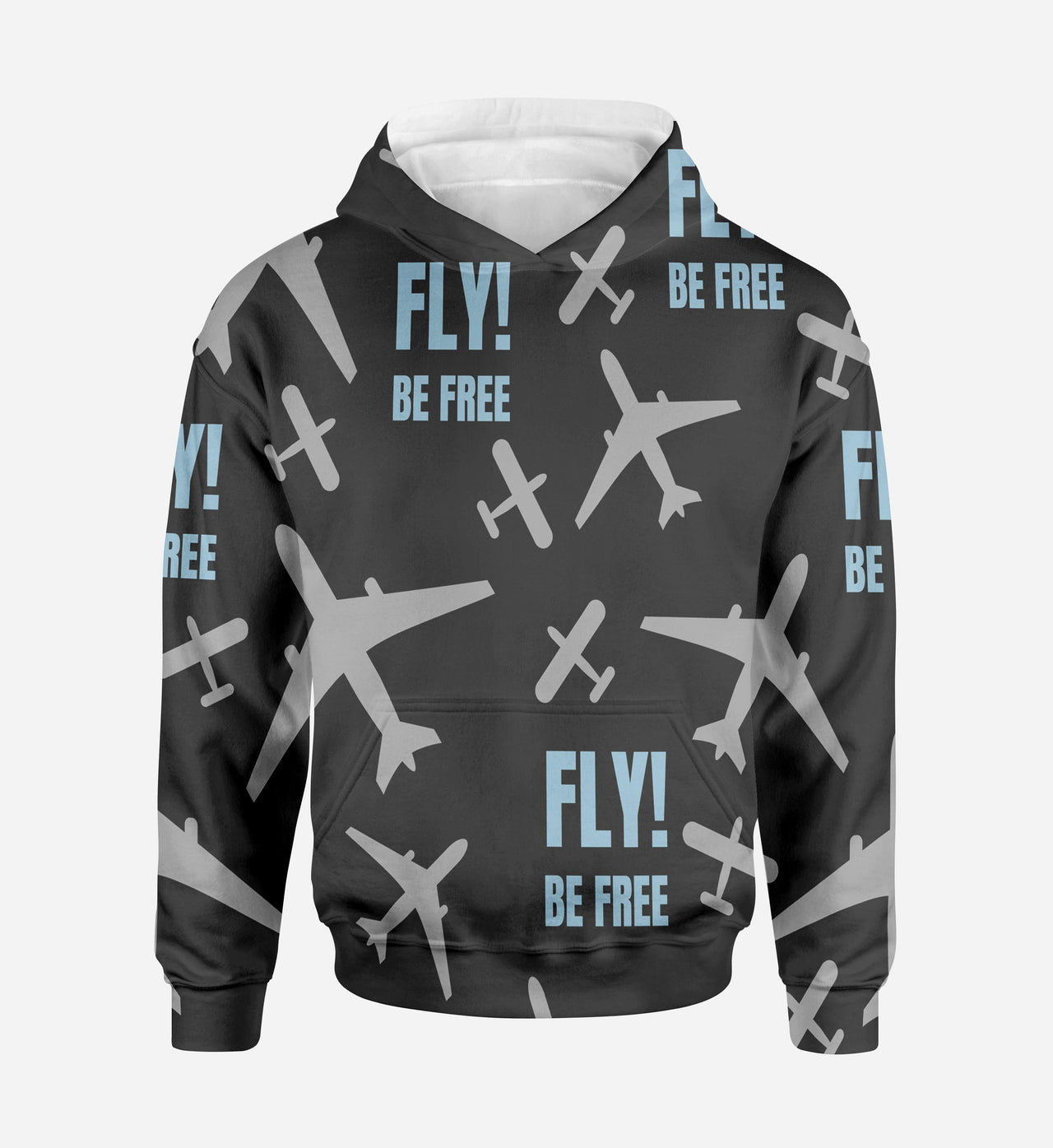 Fly Be Free Designed 3D Hoodies