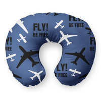 Thumbnail for Fly Be Free (Blue) Travel & Boppy Pillows