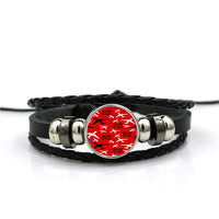 Thumbnail for Fly Be Free (Red) Designed Leather Bracelets