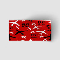 Thumbnail for Fly Be Free (Red) Designed Stickers