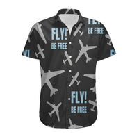 Thumbnail for Fly Be Free Black Designed 3D Shirts