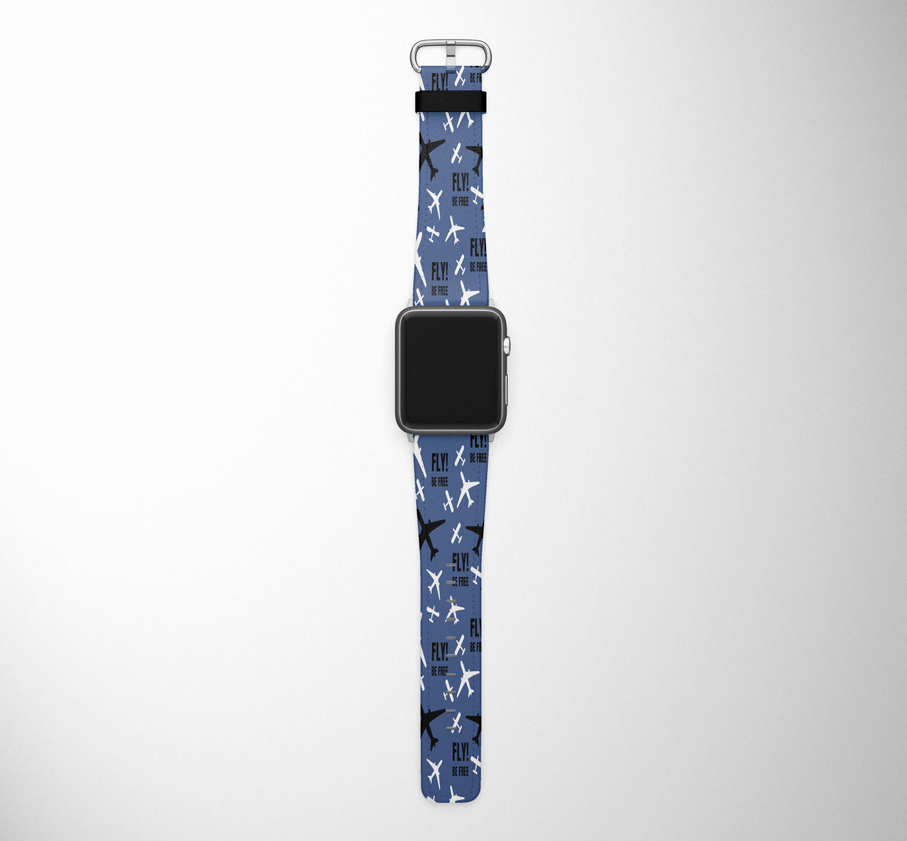 Fly be Free (Blue) Designed Leather Apple Watch Straps