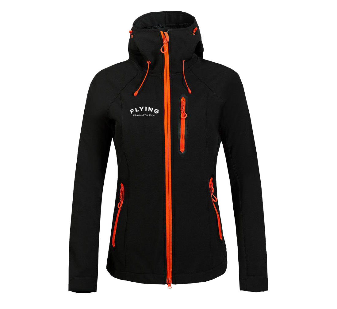 Flying All Around The World Designed "Women" Polar Jackets