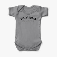 Thumbnail for Flying All Around The World Designed Baby Bodysuits