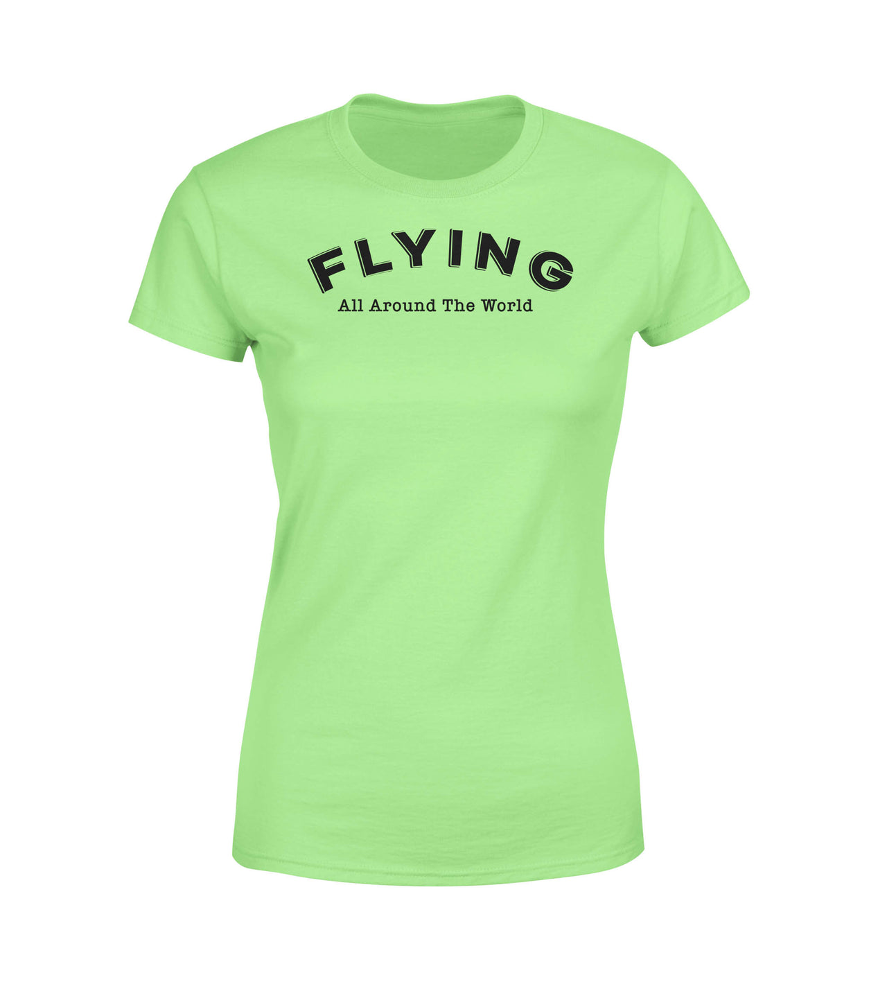 Flying All Around The World Designed Women T-Shirts