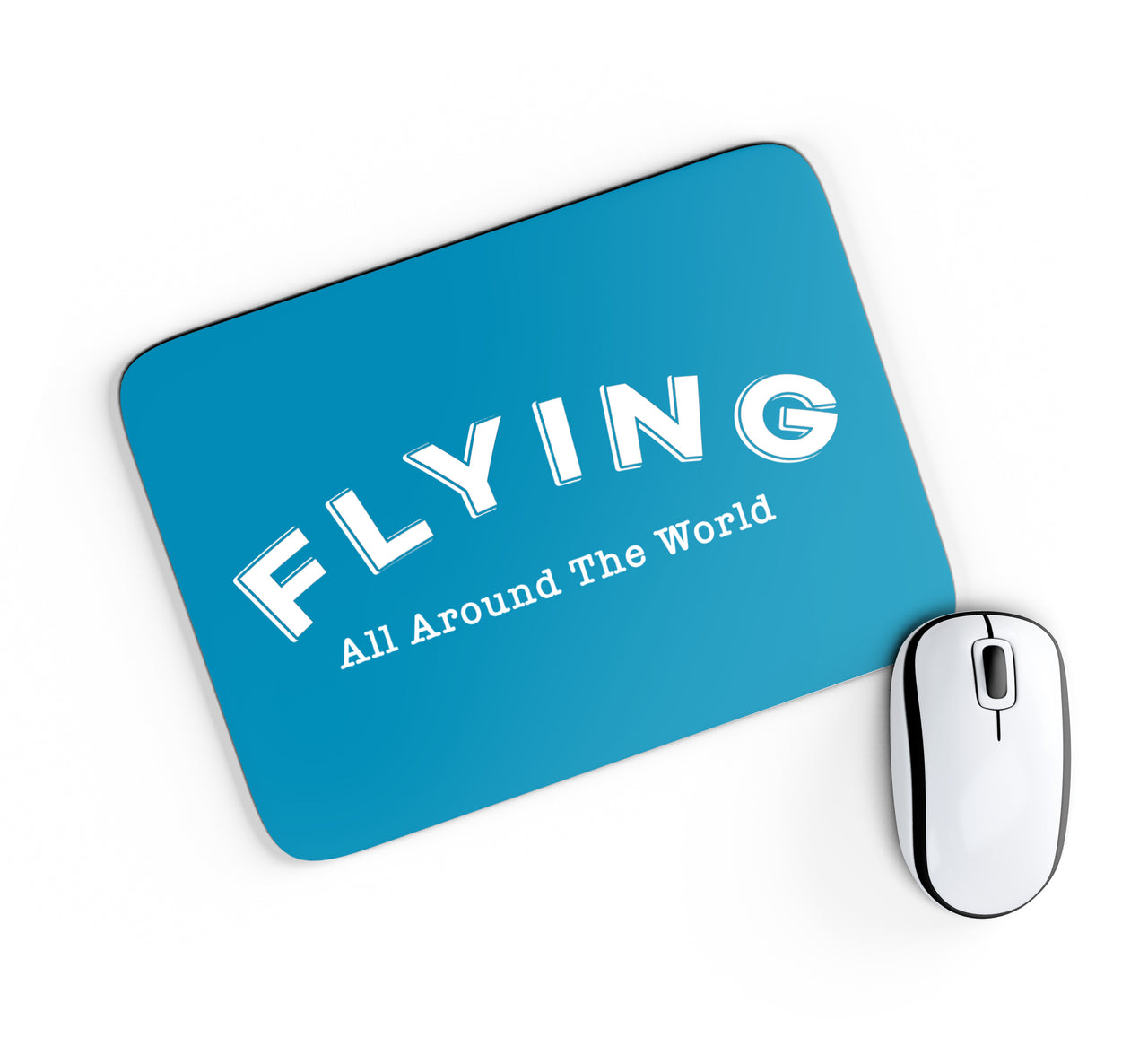 Flying All Around The World Designed Mouse Pads
