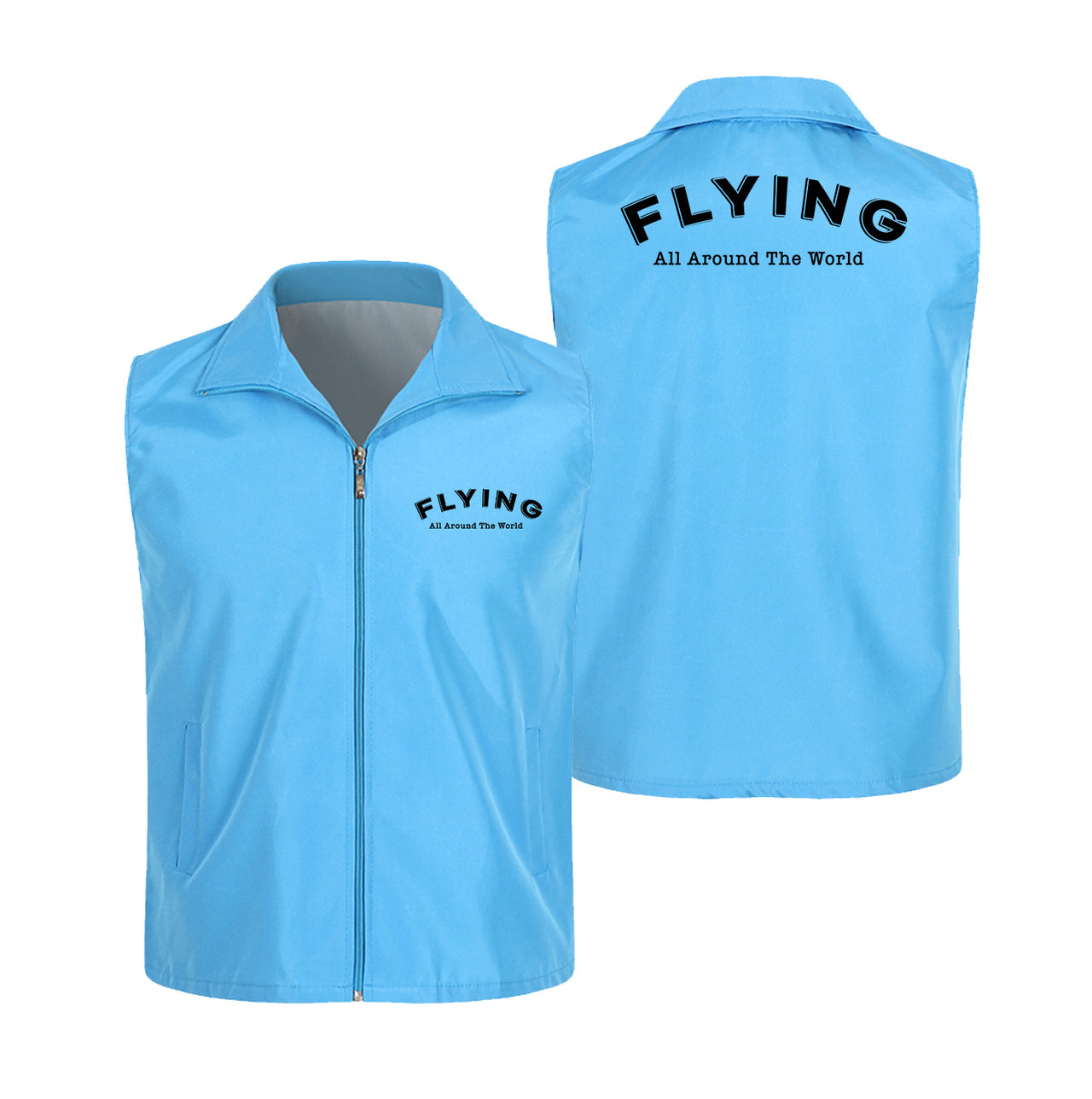 Flying All Around The World Designed Thin Style Vests