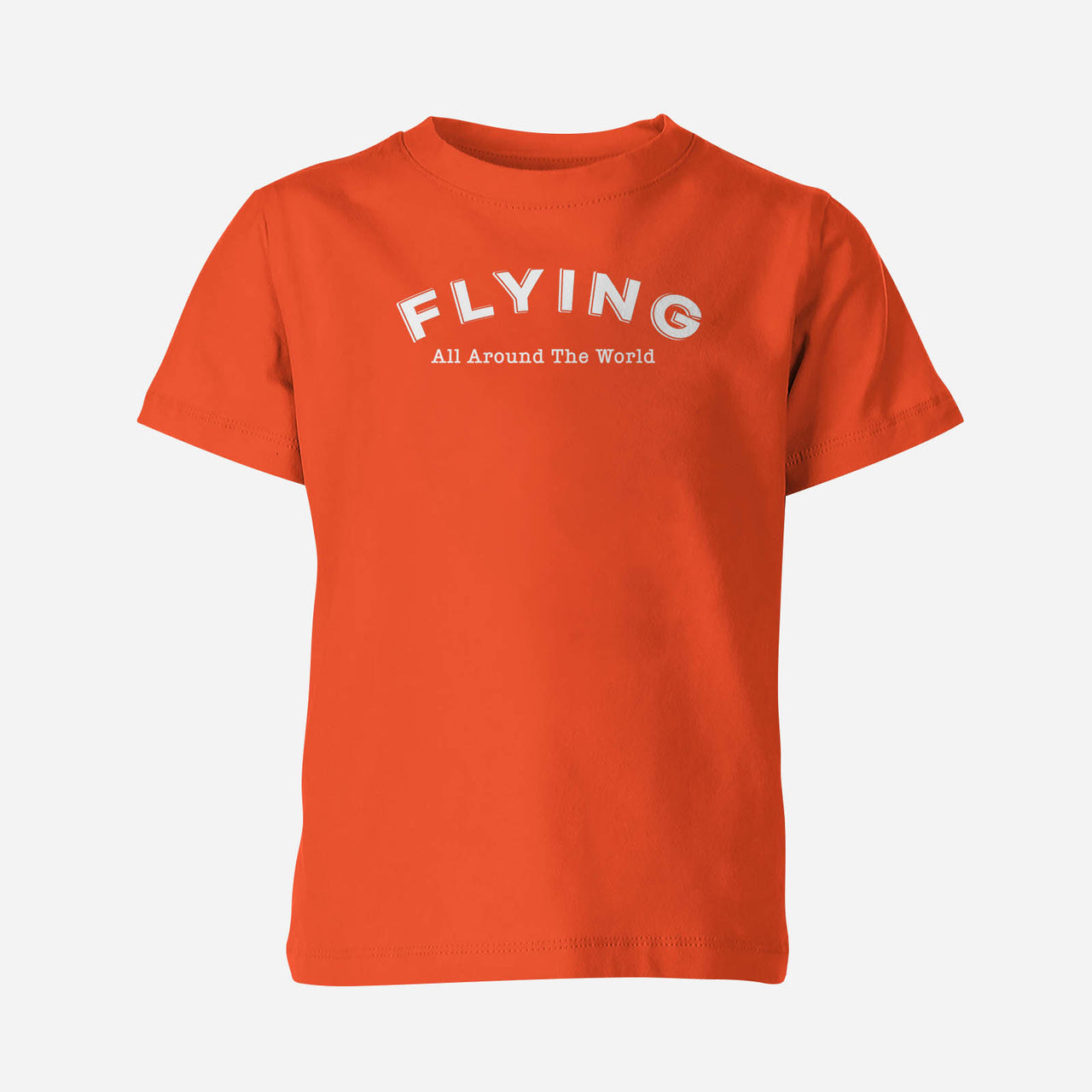 Flying All Around The World Designed Children T-Shirts