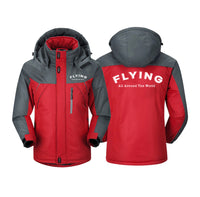 Thumbnail for Flying All Around The World Designed Thick Winter Jackets