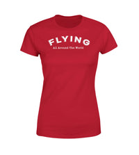 Thumbnail for Flying All Around The World Designed Women T-Shirts
