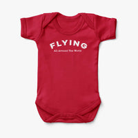 Thumbnail for Flying All Around The World Designed Baby Bodysuits