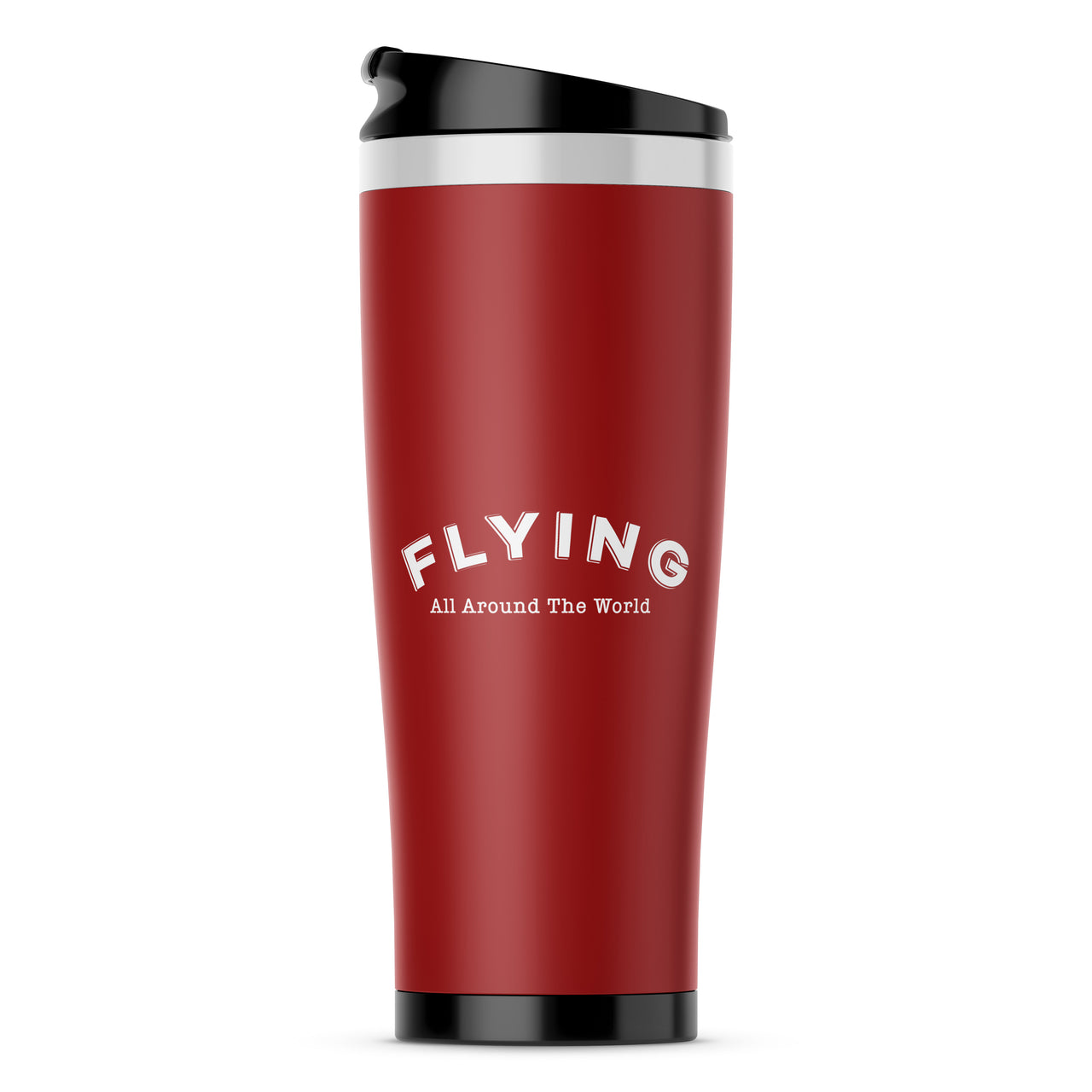 Flying All Around The World Designed Travel Mugs