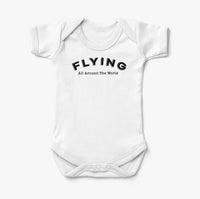 Thumbnail for Flying All Around The World Designed Baby Bodysuits