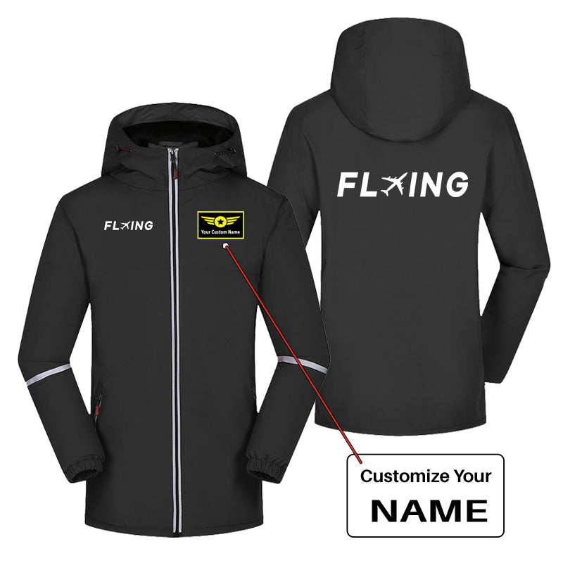 Flying Designed Rain Coats & Jackets