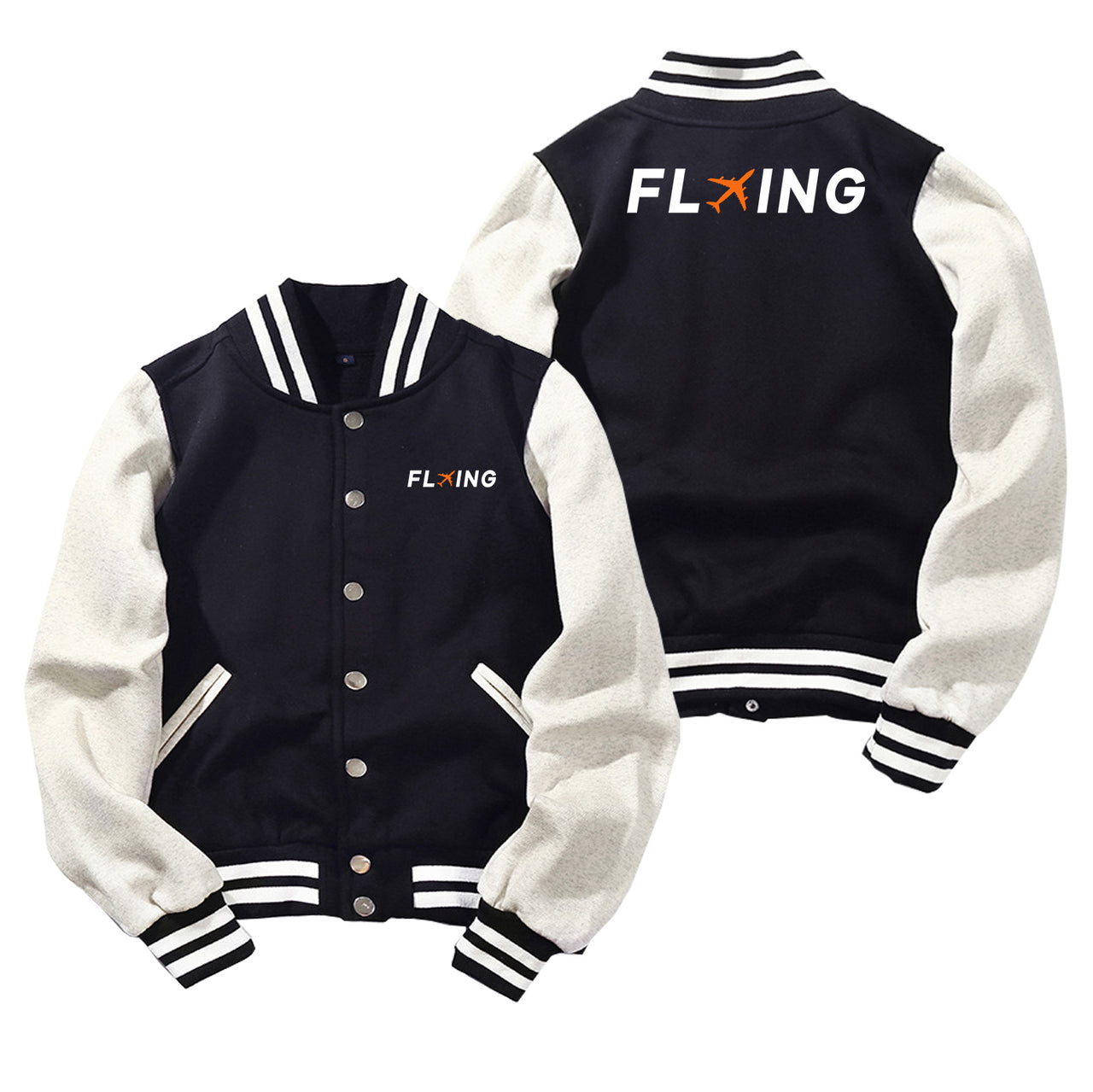 Flying Designed Baseball Style Jackets