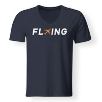 Thumbnail for Flying Designed V-Neck T-Shirts