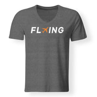 Thumbnail for Flying Designed V-Neck T-Shirts