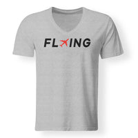 Thumbnail for Flying Designed V-Neck T-Shirts