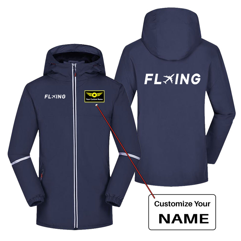 Flying Designed Rain Coats & Jackets