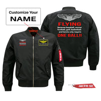 Thumbnail for Flying One Ball Designed Pilot Jackets (Customizable)